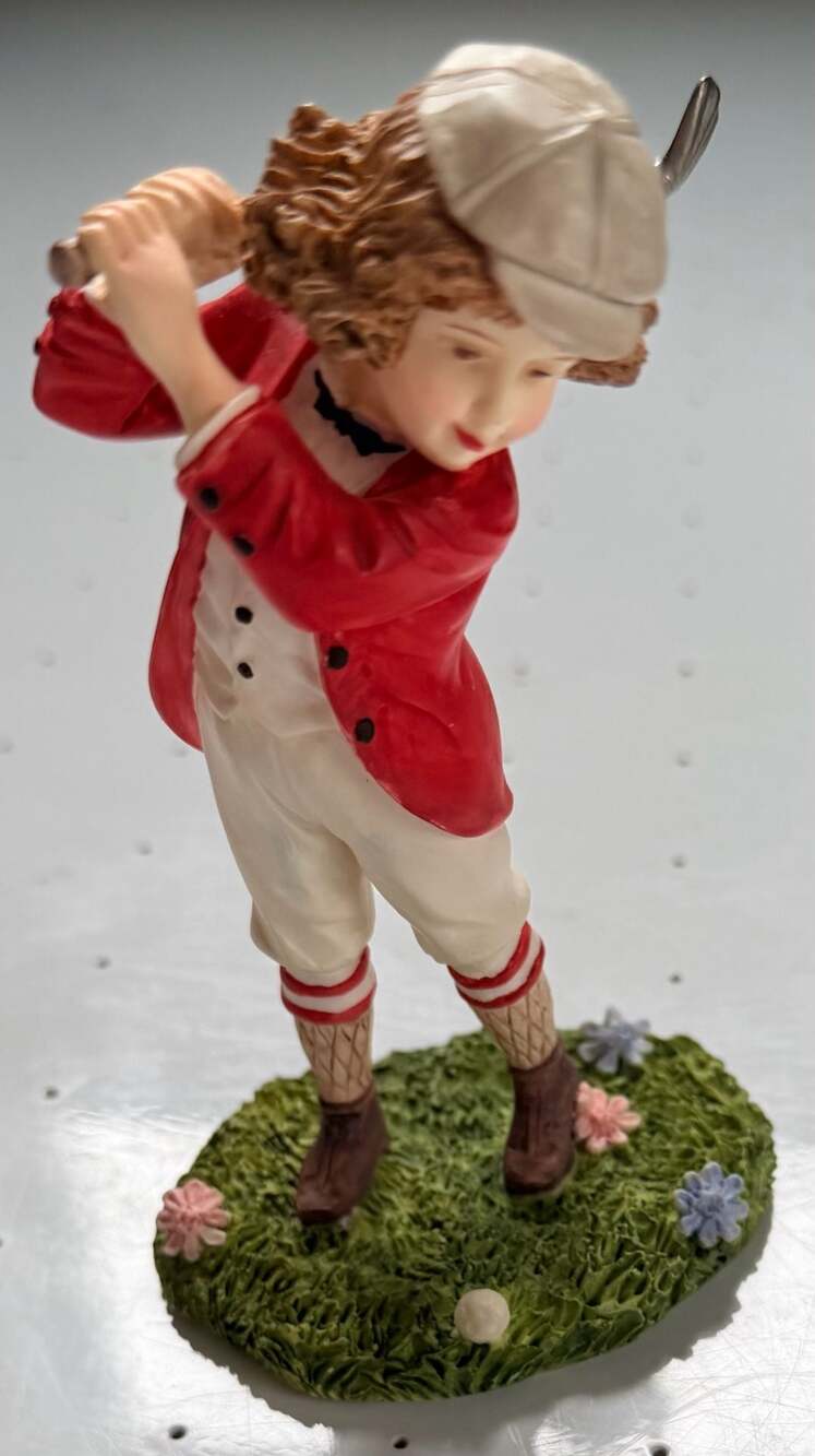 1992 Maud Humphrey Bogart Tee Time Playful Pastimes Series Figurine